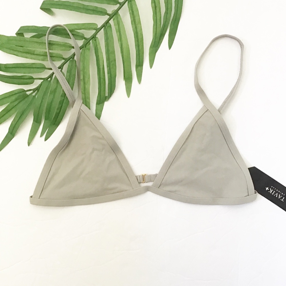 TAVIK Swimwear Jett Triangle Swim Top in Sand Dune